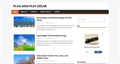 Desktop Screenshot of plug-and-play-solar.com